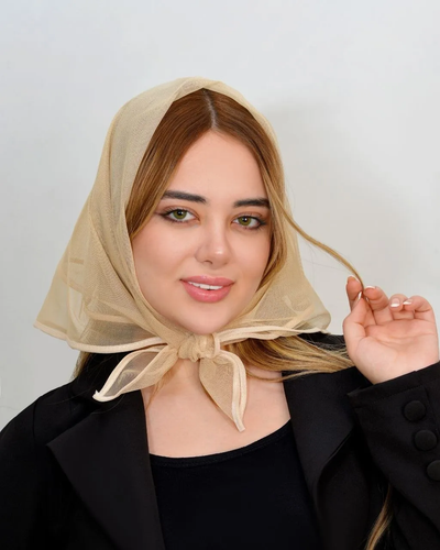 مینی اسکارف توری ساده کد 80104